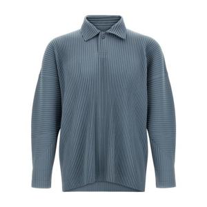 옴므 플리세 이세이 미야케 폴로 티셔츠 HP58JM08271 Light Blue