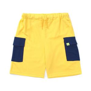 [래핑차일드]카고 컬러블럭 하프팬츠 Yellow_YE (83A1940250)
