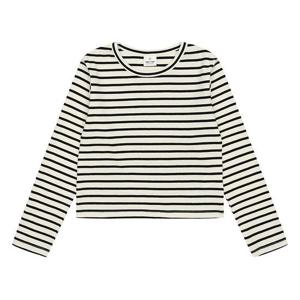 [에꼴리에]MARIO여아 골지 스트라이프 티셔츠 23QT452_BK