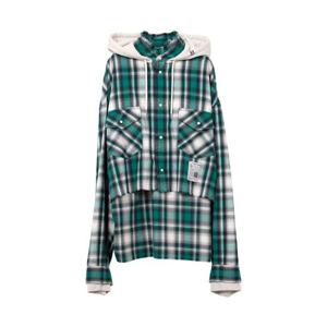 메종미하라야스히로 후드 체크 셔츠 K15SH421