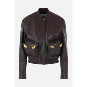 살바토레 페라가모 가죽 자켓 788386 BROWN