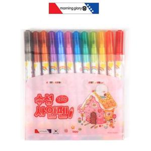모닝글로리 수성싸인펜 12색 (핑크)