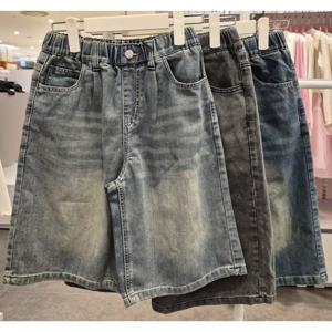 [유솔(아동)][유솔] UNI 6부 버뮤다 데님 ULTH25407