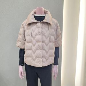 [꼼빠니아]칠부소매 퀼팅 덕다운점퍼패딩 CAFW0-WIH010_IC