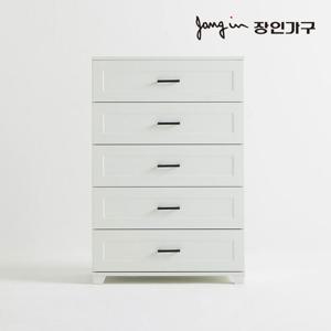 장인가구 에밋 5단 서랍장 800 스틸손잡이형