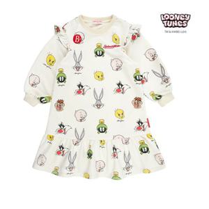 [베베드피노]올오버 루니툰즈 러플 드레스BP43OD725CH