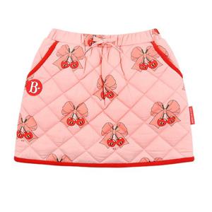 [베베드피노]올 오버 리본 체리 패딩 스커트BP43SK407CH