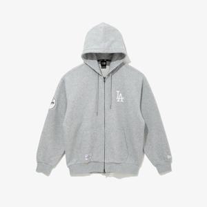 [뉴에라] LA 다저스 베이직 후드 집업 헤더 그레이 14742052