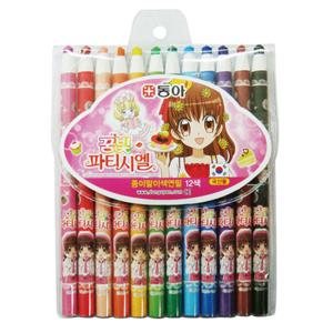 종이말이색연필 12색 동아 핑크