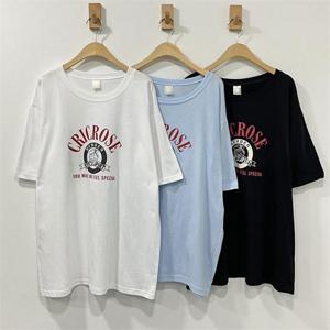 빅사이즈사랑해요 P358L305 크릭파파오버면반팔티 GO