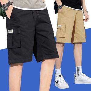 [로아리빙]카고 반바지 남성 여름 운동 데일리 스트릿 밴딩 포켓