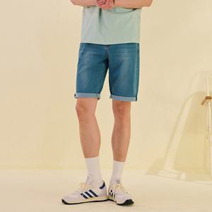 남성 L톤 인밴딩 5부 데님 팬츠-DCRK2612E0D