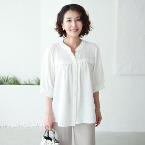 [쉬즈마담]T57151 눈꽃엠보 빅사이즈 블라우스 40대 50대 엄마옷