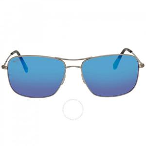 마우이 짐 위키 위키 편광 블루 하와이 파일럿 남성용 선글라스 B246-17 59