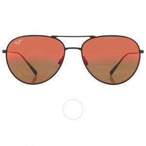 마우이 짐 왈라카 하와이 라바 파일럿 남녀공용 선글라스 RM885-02 57