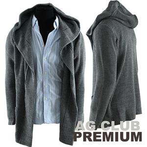 프리사이즈 하찌후드니트숄가디건 남자니트