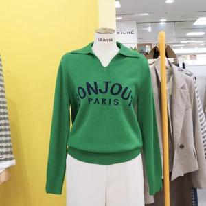 르피타 DP01 봉주르 브이 카라 니트 L244USWA11