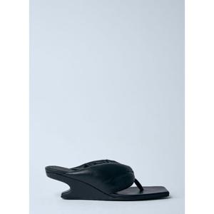 릭오웬스 스무스 그레인 레더 통 웨지 샌들 RP01E7858 LBY 09