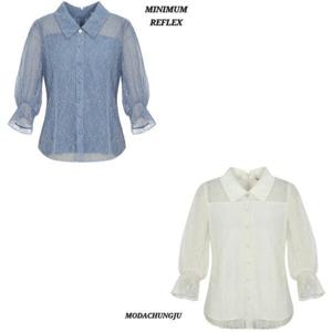 [미니멈]미니멈MD 카라넥 플라워 블라우스 MD MXBAWB5040 MD_CJ