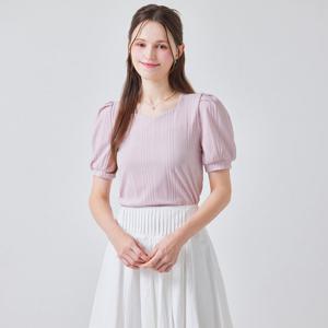 FOCUS  하트넥퍼프반팔소매티셔츠 PBBF5M1TS6900