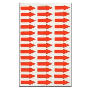 화살표스티커(전체26mm) 7매입 형광적색 603FR