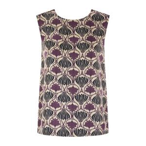 에스막스마라 리버서블 프린티드 실크 탑 2529166012600 003