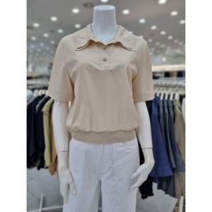 [더아이잗]버튼 포인트 허리밴드 블라우스 IN5A0BL155500_DJ