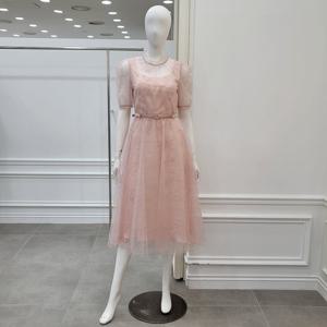 [미니멈]시스루 셔링 플레어 원피스 (MYBAWO5150PE)_IC