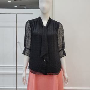 [미니멈]클래식 타이블라우스 (MYBAWB3170BK)_IC