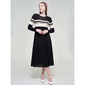 [레코브](레코브) 니트 배색 허리스트링 원피스(LC31CXOP567X)