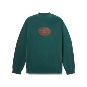 [팀버랜드] 남성 레더 벳지 크루넥 스웨트셔츠 그린_TB0A6NCQ3171