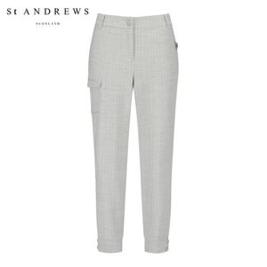 [세인트앤드류스] 여성 슬림 백 밴딩 카고 포켓 조거 팬츠 821E3PF202_MG