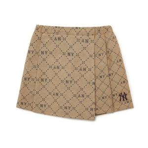M MLB키즈반바지 NQK 7FSKMD234-50BGS Dia Monogram 자가드 랩스커트바지