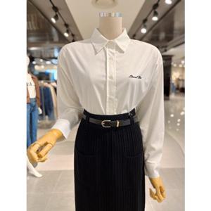 ab.fz 자수 포인트 베이직 긴팔 블라우스 셔츠 (ABXZ4HB02J) US