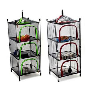 3단 캠핑 캐비넷망 식기건조기 캐비넛망 식재료보관 식기건조대 캠핑용식기건조대 접이식식기건조대 캠핑설거지통 캠핑용건조대