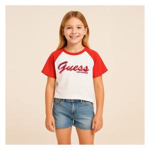 [게스키즈]라글란 티셔츠 (G44KXT621-T)