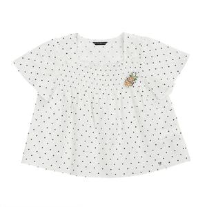 [게스키즈]도트 스모킹 블라우스 (G24KAB010-T)