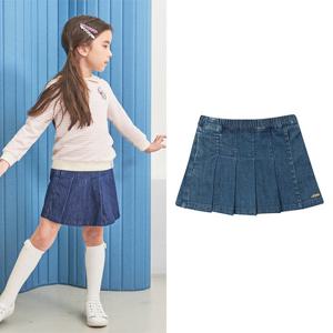 [게스키즈]데님 주름 치마바지 (G31DAS030-T)