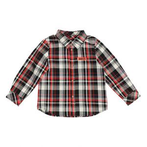 [게스키즈]오렌지 체크 셔츠 (G21KBB020-T)