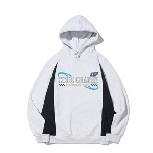 코드그라피 레이싱 배색 스냅 후드티 BB CBCFUTH074 MG NY SB