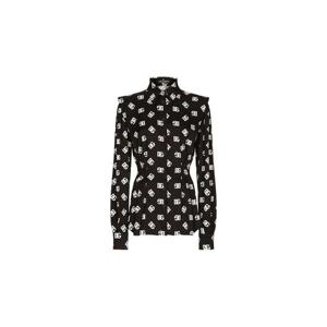 25 FW 돌체앤가바나 DNA DG 로고 스트레치 실크 셔츠 F5Q70TFSA4I TP432006285