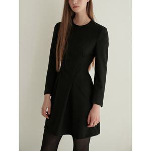 [헤레이스](울스판)리네 블라우스 원피스_YMSH25FW343