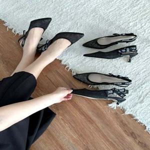 여성 펌프스 망사 슬링백 118464