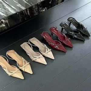 하이힐 슬링백 여성 스틸레토 122308