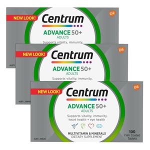 호주 센트룸 어드밴스 멀티비타민 50세이상 100정 3개