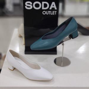 [소다][소다] 여성 구두 스퀘어 라인 펌프스 FLS436_DG