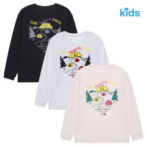 노스페이스키즈 캠프아웃 긴팔 라운드티_NT7TR01