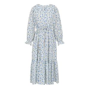 [에이비에프지]플라워패턴 V넥 롱 원피스 APZ1ZO321C