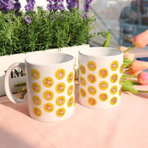 아트박스/꾸밈 ib240-디자인머그컵2p-시바는행복해