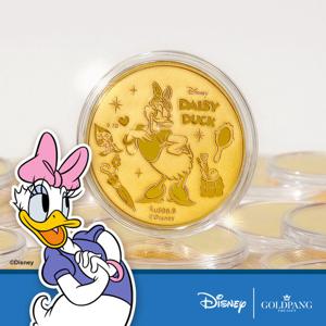 [디즈니] 24k 데이지덕 캐릭터 순금코인 0.1g + 프리미엄 가죽패키지